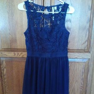Navy lace dress